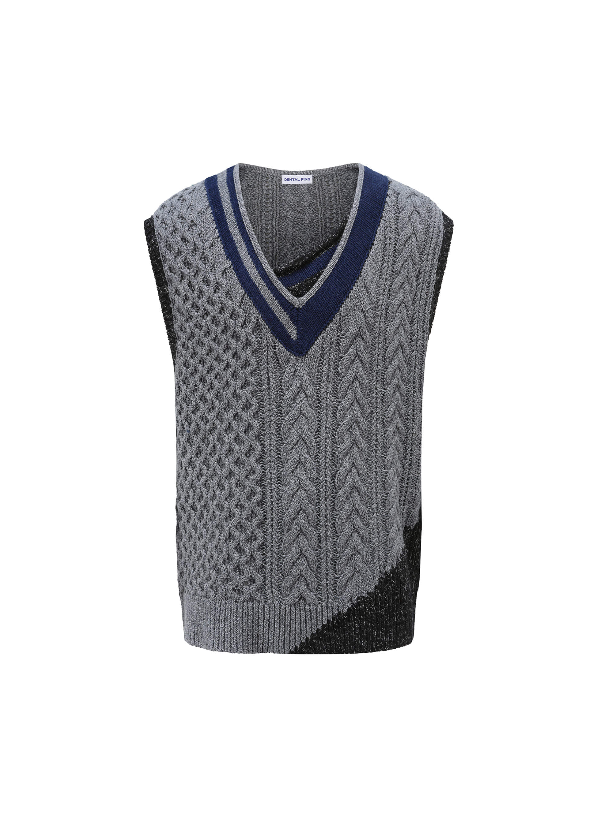 21FW Layered v-neck knit vest